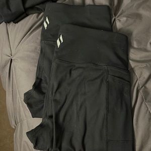 Two Pairs Skechers Black Legging-Size M